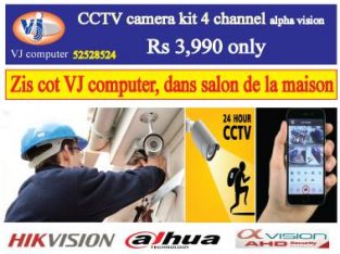 VJ Computer – Limited Promo on CCTV camera surveillance4 channel Kit camera as from Rs 3990