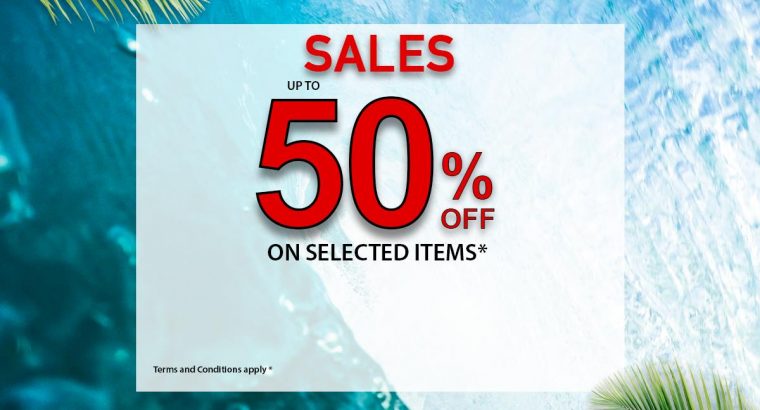 Quicksilver – 50% off on selected items