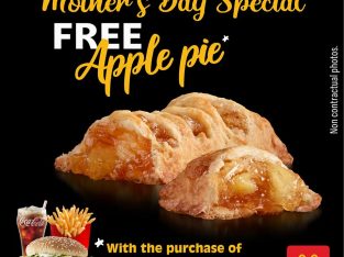 McDonald’s – Buy any Large Value Meal and get a free Apple Pie