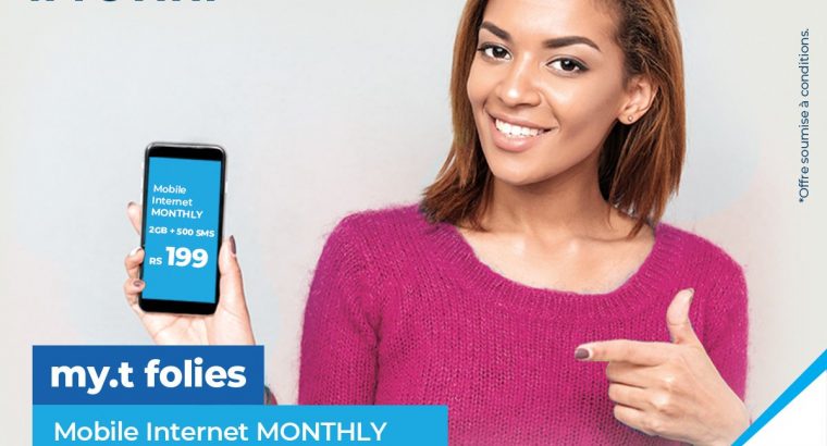 Mauritius Telecom – Ce mardi 28 mai Mobile Internet Monthly est à seulement Rs 199