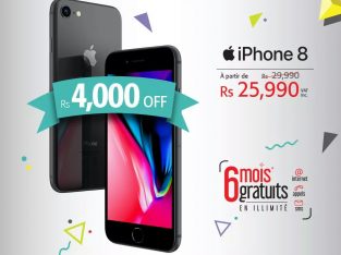 Emtel – iPhone 8 Rs25,990