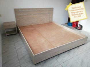 Zaafir best furniture – King Size Bed Rs 8500