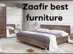 Zaafir best furniture -bedroom sets Rs38000 wardrobe sliding +king size bed +two Bedside tables