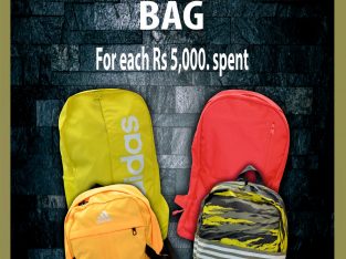 Adidas brand store Mauritius – Free Gift Adidas Bag on Rs5000 spent