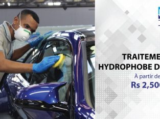 TRAITEMENT HYDROPHOBE DES VITRES as from Rs2500