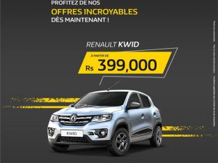 Renault Kwid 1L Manuelle a partir de Rs 399, 000