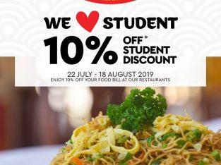 Hong Kong Palace Chinese Restaurant  – 10% OFF for students