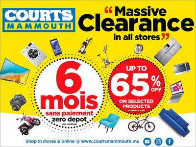 Courts Mammouth – Massive CLEARANCE SALE ! Up to 65% discounts