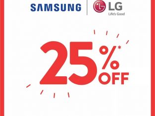 Galaxy Mauritius – 25%off on samsung and LG