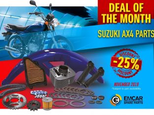 Emcar – special offer of 25% discount on the spare parts of Suzuki AX4