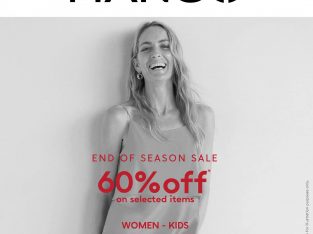 Mango items at 60% off on selected lines for women & kids