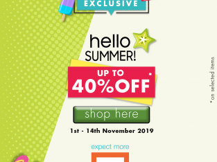 361 –  SUMMER ONLINE EXCLUSIVE OFFERS Up to 40%