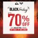 70% OFF on selected items in ALL Quiksilver and Roxy shop