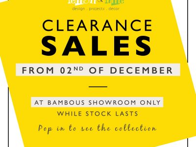 Lemon & Lime Ltd – Clearance at Bambous Showroom
