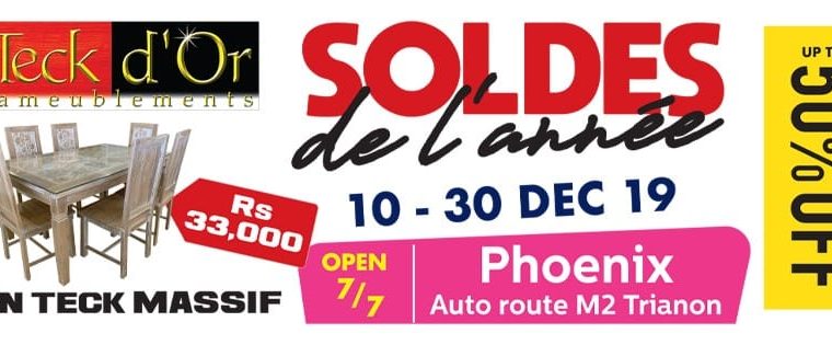 Teck D’Or – UP TO 50% SALES ON A RANGE OF FURNITURE