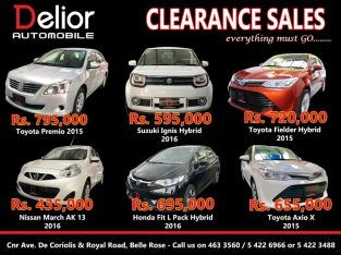 Delior Automobile – CLEARANCE SALES