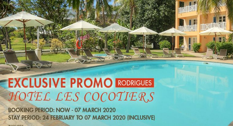 EXCLUSIVE PROMO AT HOTEL LES COCOTIERS, RODRIGUES WITH Atom Travel