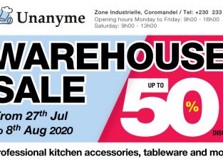 Unanyme – Warehouse Sale (of up to 50% OFF) from Mon Jul 27th to Sat Aug 8th 2020.