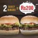 Pizza Burger Perfect Mauritius – Flame Grilled burgers and Pizza – 2 burgers for rs200
