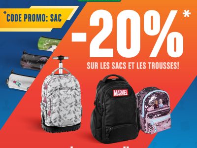 www.bureau-vallee.mu – 20% discount on a selection of school bags and pencil cases