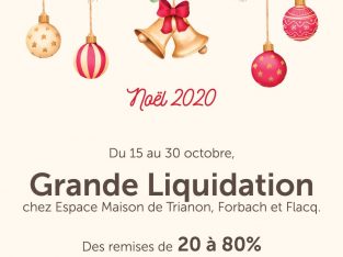 Espace Maison – Du 15 au 30 octobre, Grande Liquidation chez Espace Maison de Trianon, Forbach et Flacq.
