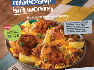 Nando’s – Cashew Chicken Arroz at Rs825